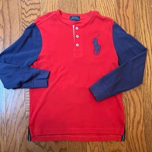 Big Pony cotton Henley shirt